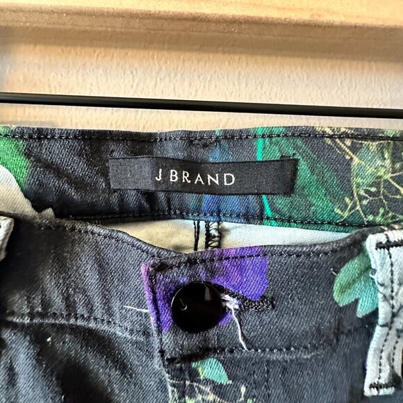 Women's 27 NWT J Brand Forest Floor Pants Floral Print Mid Rise Skinny - Picture 4 of 11